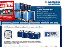 Tablet Screenshot of indutainer.com